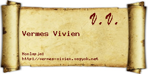 Vermes Vivien névjegykártya