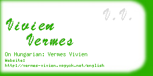 vivien vermes business card